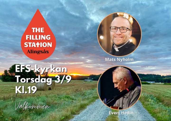 3/9 19:00 Välkommen till Filling Station med Mats Nyholm, S:ta Clara kyrka, Stockholm.