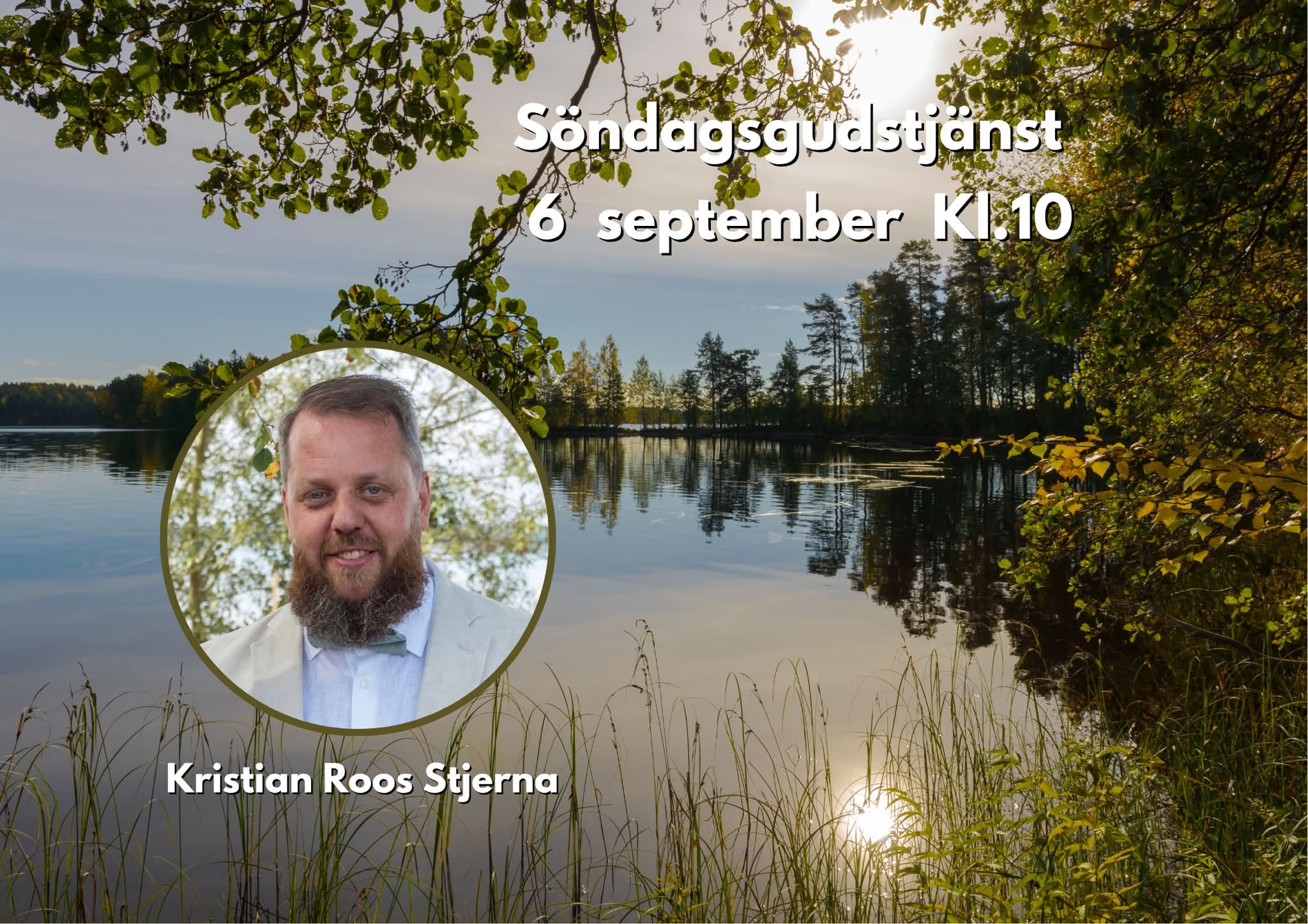 6/9 10:00 Välkommen till en gudstjänst med Kristian Roos Stjerna.